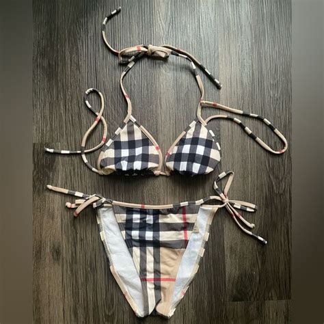 burberry baithing suit|burberry plaid bikini.